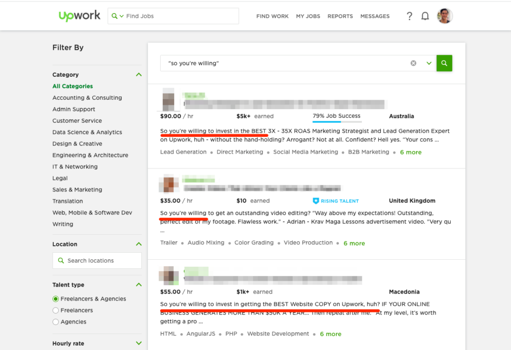 My Upwork Profile Is Still Ripped Off