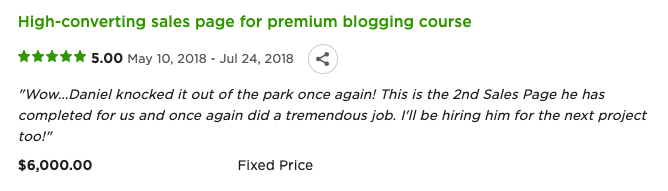 Upwork Job 3