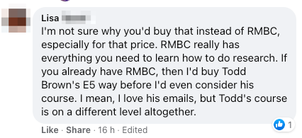 RMBC fangirl response