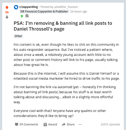 image-PSA-I'm-removing-and-banning-all-link-posts-to-Daniel-Throssell's-page