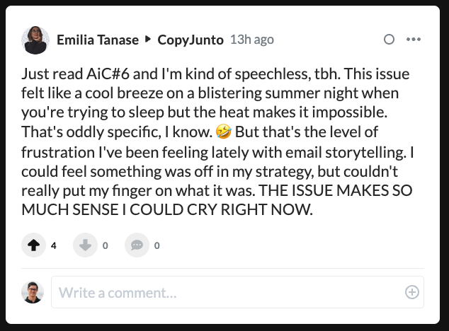 Emilia T AiC6 Testimonial