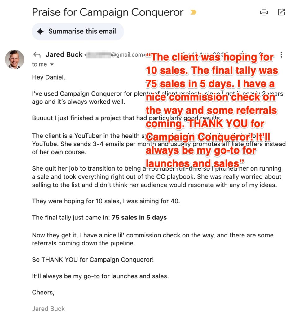 Jared Buck CC Testimonial